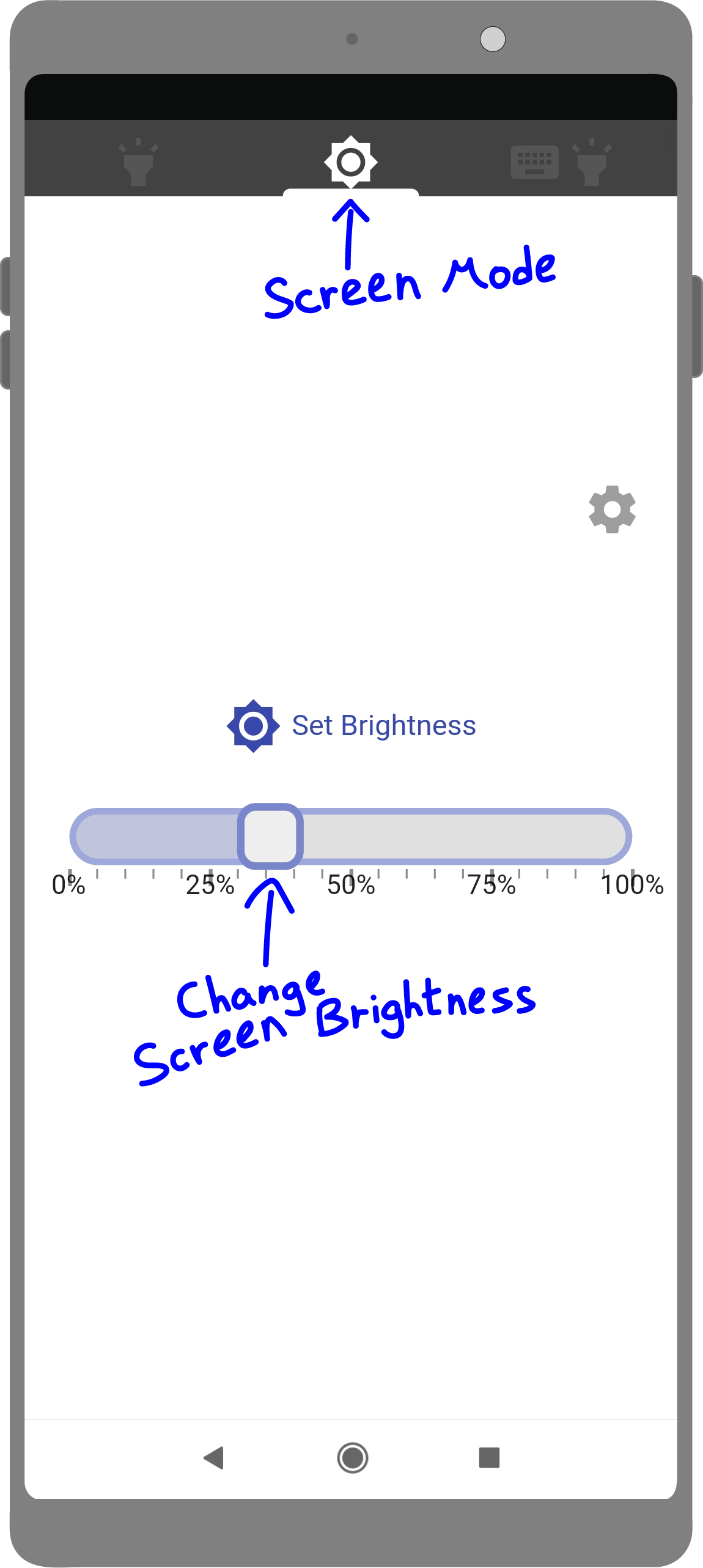 Screen mode tutorial image