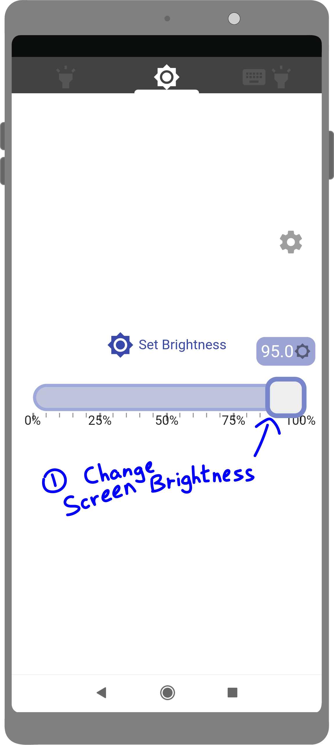 Screen mode tutorial image